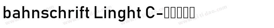 bahnschrift Linght C字体转换